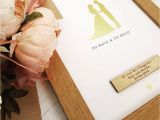 Groom Card On Wedding Day Gold Foil Personalised Bride and Groom Wedding Day Gift