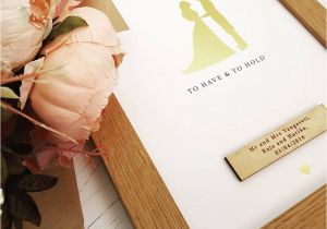 Groom Card On Wedding Day Gold Foil Personalised Bride and Groom Wedding Day Gift