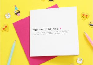 Groom Card On Wedding Day Wedding Day Card for Your Bride Personalised Card