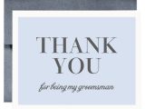 Groomsmen Thank You Card Wording Thank You for Being My Groomsman Card Groomsmen Cards