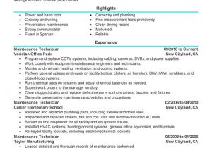 Grounds Maintenance Resume Samples Maintenance Technician Resume Examples Created by Pros