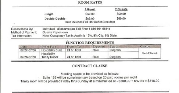 Group Contract Template for Hotel Modal Title