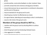 Group Contract Template for Students Cooperative Learning assigning Individual Tasks to Group