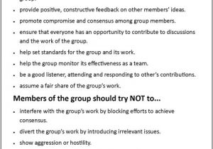 Group Contract Template for Students Cooperative Learning assigning Individual Tasks to Group