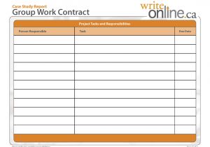 Group Contract Template for Students Write Online Case Study Report Writing Guide Resources