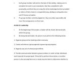 Group Project Contract Template Team Work Contract for A Pbl Approach