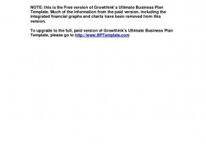 Growthink Ultimate Business Plan Template Free Download Growthink Business Plan Template Free Download