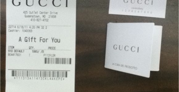 Gucci Receipt Template Gucci Outlet 10 Off