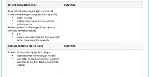 Guided Reading Observation Template A Guided Reading Observation Template Ms Houser