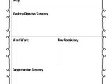 Guided Reading Observation Template Guided Reading Lesson Plan Template for the Classroom