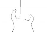 Guitar Cut Out Template 685px