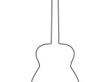 Guitar Cut Out Template Acoustic Guitar Pattern Use the Printable Outline for