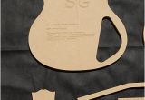 Guitar Router Templates Sg Guitar Router Template Set 1 2 Quot Mdf Cnc Luthier