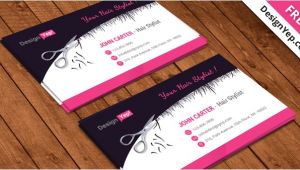 Hairdresser Business Card Templates Free Free Hair Stylist Salon Business Card Template Psd Designyep