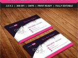 Hairdresser Business Card Templates Free Free Hair Stylist Salon Business Card Template Psd Free