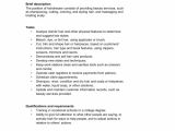 Hairdressing Contract Of Employment Template Hairdresser Job Description Template Word Pdf by