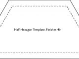 Half Hexagon Quilt Template Half Hexagon Template Fin 4in More Sizes Available See B