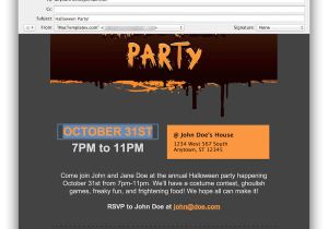 Halloween Email Invite Templates Halloween Party Email Invitations for Apple Mail