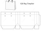 Handbag Gift Box Template Blank Gift Bag Template Stock Vector Image 48154672