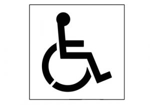 Handicap Parking Sign Template 20 Inch Handicap Symbol Stencil