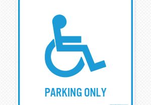 Handicap Parking Sign Template Handicap Parking Wall Graphic Sticker Genius