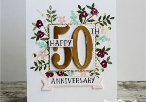 Handmade 50th Wedding Anniversary Card Ideas 50th Anniversary Card 50th Anniversary Cards Anniversary