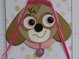 Handmade Birthday Card for Kid Skye From Paw Patrol Handmade Cards Punch Art Kids