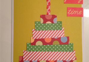 Handmade Birthday Greeting Card Designs Handmade Birthday Cake Card It S Party Time Can Be