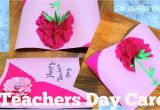Handmade Card Designs for Teachers Day Diy Beautiful Teacher S Day Card In 2020 Teachers Day Card