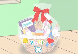 Handmade Card for A Baby Girl How to Make Baby Gift Baskets 14 Steps with Pictures