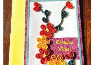 Handmade Card for A Friend Bonitahub Handmade Quilling Birthday Card Buy Online at