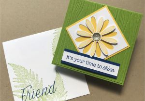 Handmade Card for A Friend Time to Shine Card Featuring the Daisy Lane Bundle by