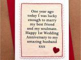 Handmade Card for Husband On Anniversary Handmade First Anniversary Card by Jenny Arnott Cards