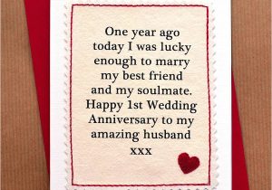 Handmade Card for Husband On Anniversary Handmade First Anniversary Card by Jenny Arnott Cards