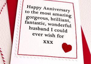 Handmade Card for Husband On Anniversary Husband Boyfriend Handmade Anniversary Card by Jenny