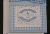 Handmade Card for New Born Baby Stampin Up Cards these Cards Made Using the Punches Three