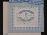 Handmade Card for New Born Baby Stampin Up Cards these Cards Made Using the Punches Three