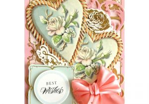 Handmade Card for Rose Day Anna Griffin Wedding Card toppers Kit Card toppers Anna