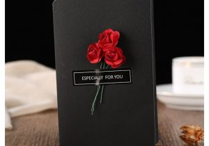 Handmade Card for Rose Day Dried Flower Invitation Card Creative Handmade Diy Mother S
