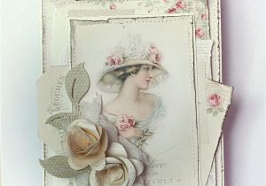 Handmade Card for Rose Day Pion Design Paris Flea Market Beautiful Cards