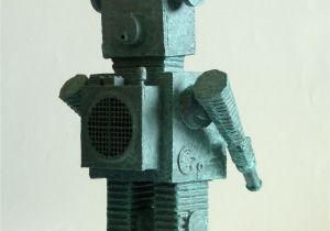 Handmade Card From Recycled Materials Rough Robots Card Recycled Materials Found Objects Find