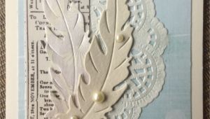 Handmade Card Gallery Using Dies Sympathy Feather Card This is My Take On A Beautiful Card