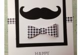 Handmade Card Ideas for Father S Day Father S Day Card Using Stampin Up Mustache and Bow Punch