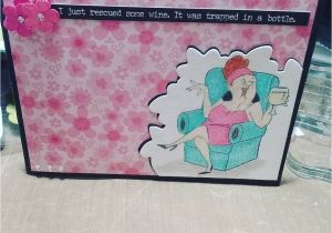 Handmade Card Ideas for Girlfriend Art Impressions Wine Divas Handmade Girlfriends Card Art