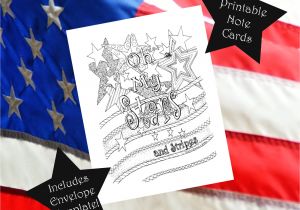 Handmade Card On Independence Day Printable Color Your Own Independence Day Note Cards Blank Greeting Cards Digital Download