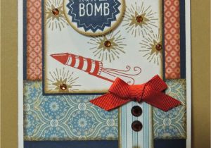 Handmade Card On Independence Day Scrapbook and Stamp with Jen Rubio Stampwithjen Ctmh Com