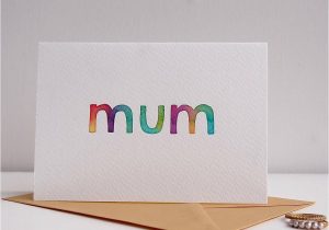 Handmade Card On Teachers Day Handmade Watercolour Mothers Day Mum Birthday Card