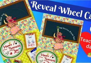 Handmade Card On Teachers Day How to Make A Reveal Wheel Card Teacher S Day Card Idea Fun Interactive Card