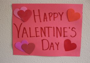 Handmade Card with Foaming Sheet Simple Hand Made Sign for Valentine S Day Construction