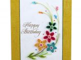 Handmade Design Of Greeting Card Swapnil Arts Handmade 3d Paper Quilling Happy Birthday